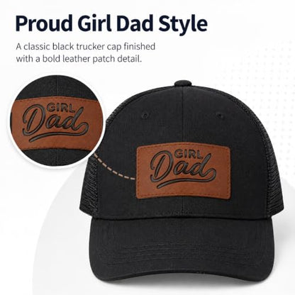 Men's Embroidered Adjustable Baseball Cap, Girl Dad Hat for Men - color: Black01
