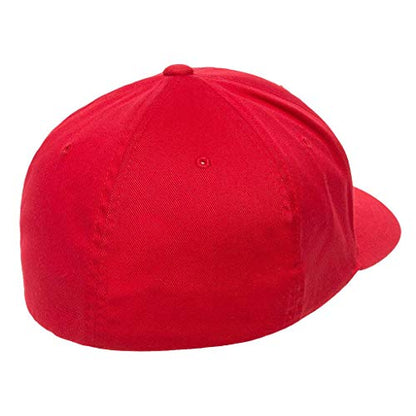 GNB CUSTOM EMBROIDERY LLC Plain 6277 Flex Baseball Men's Athletic Baseball Flex-Baseball Cap. Flex Baseball Baseball Hat. - color: Red, size: Small-Medium