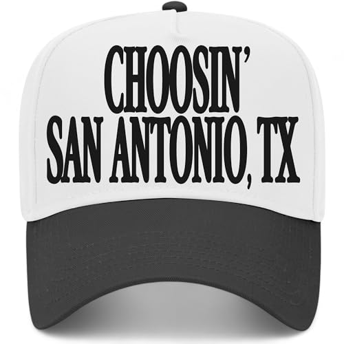 Choosin' San Antonio Texas Hat - color: Black/White