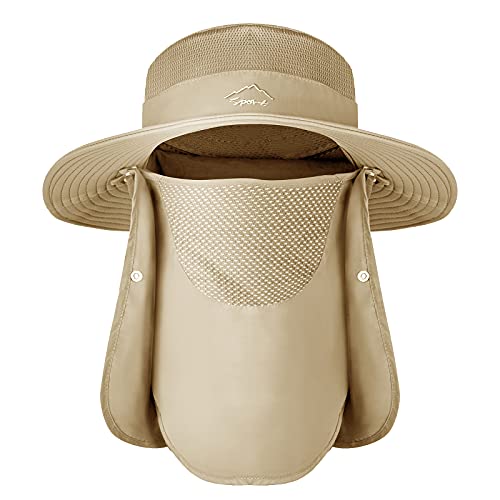 Sun Hats for Men Women UPF 50+ Waterproof Bucket Hat - color: Khaki