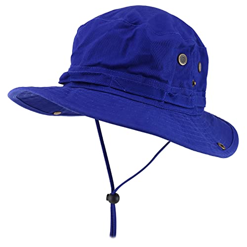 Armycrew Big Oversized Jungle Boonie Bucket Hat with Chin String Fits Upto XXXL - color: Royal Navy, size: XX-Large-3X-Large