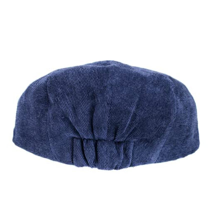 Born to Love Infant, Toddler Boys Pinstripe Driver Cap Baby Hat - color: Blue Herringbone, size: 2-3T