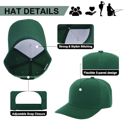 12 Pack Seamless Baseball Caps Wholesale Bulk - No Center Seam, DIY Friendly, Adjustable Breathable Lightweight for Men Women - color: Mixing Colors