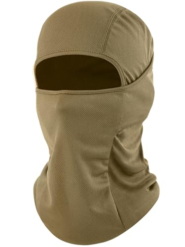 ROXUN Ski Mask Balaclava, Motorcycle Summer Cooling Breathable UV Protector - color: 102-one Sand