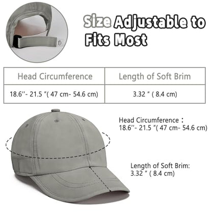 ZOORON Soft Brim Baseball Cap Low Profile Unstructured Dad Hat, Adjustable Washer Friendly Sport Hats for Golf Running - color: 1pack-dark Green