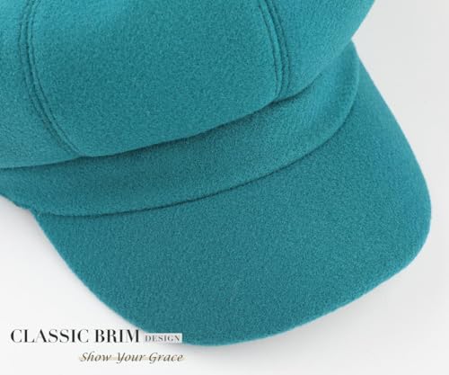 Sumolux Women Beret Newsboy Hat French Cap Classic Winter - color: Turquoise