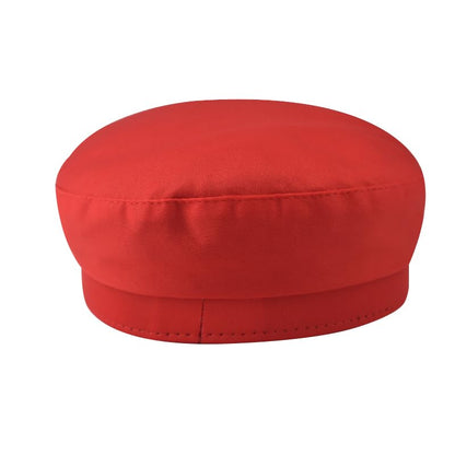 Chauffeur Hat Newsboy Cap Beret Driver Costumes Captain-Hat for Men Women - color: Gold-red