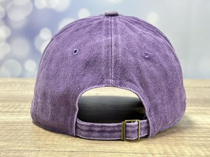Adjustable Embroidery Animal Baseball Hat for Kid Toddler Child - color: Big Sis (Washed Purple)