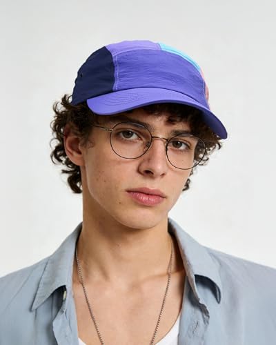 Croogo 5 Panel Running Hat Quick Dry Baseball Cap Colorful Sun Sports Cap - color: Abc01-purple
