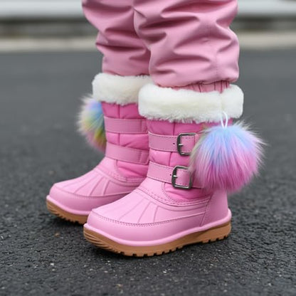 Tatuo 16 Pcs Faux Fur Pom Poms for Hats, Colorful - color: Colorful