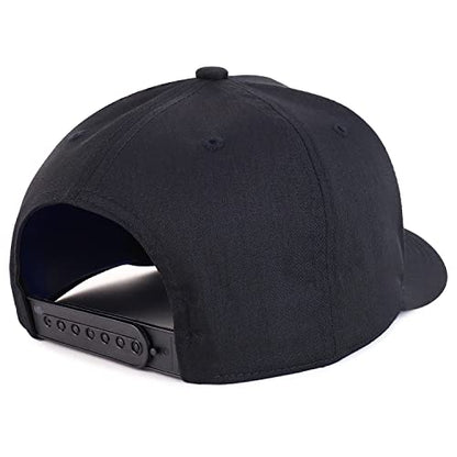 Trendy Apparel Shop Old English D Embroidered 5 Panel High Crown Cotton Pro Style Cap - color: Black