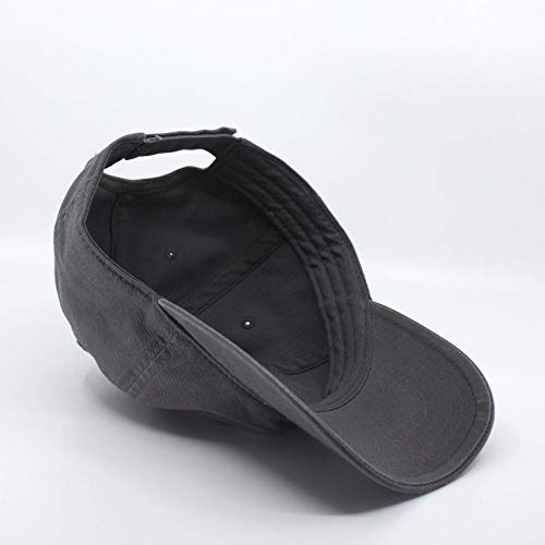 Classic Blank Dad Hat Cotton Adjustable Strap Baseball Cap - color: Charcoal Gray