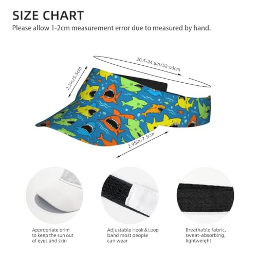Leopard Print Sun Visor Hat Adjustable Sports Beach Cap for Men Women - color: 22