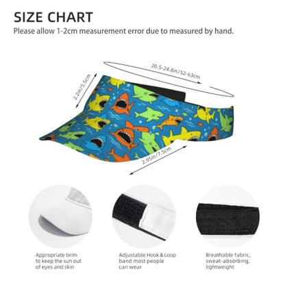 Leopard Print Sun Visor Hat Adjustable Sports Beach Cap for Men Women - color: 22