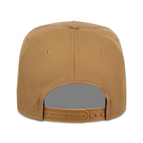 Lids Blank Hook Shot A-Frame Adjustable Snapback Hat – Breathable Mesh & Lightweight | Curved Bill | One Size Fits Most - color: Wheat