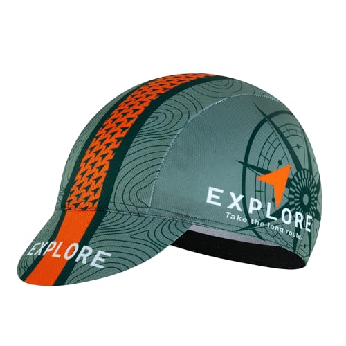 Cycling Cap for Man and Woman Cycling Hat Under Helmet-Polyester Breathable Sweat Absorbent - color: Bplan-20