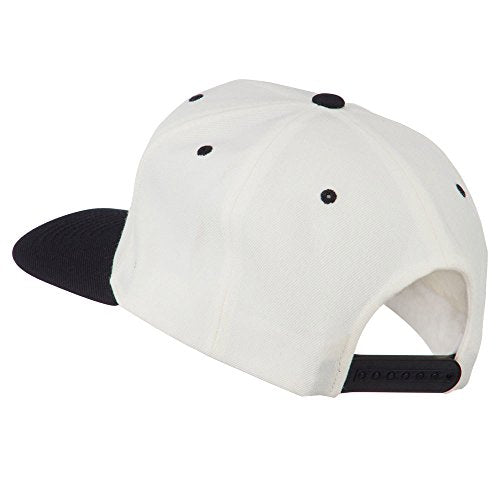 Old English K Embroidered Flat Bill Cap - color: Natural Black