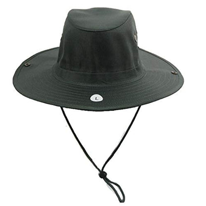 Bucket Sun Flap Hat Cap Fishing Hiking Army Military Snap Brim Neck Cover - color: Dark Olive, size: Large