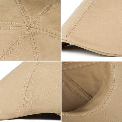 Toddler Cotton Ivy Newsboy Cap - color: Khaki, size: 12-24 Months