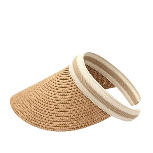 Khaki Women's Sun hat, Adjustable Straw Woven Sun hat,Suitable Outdoor