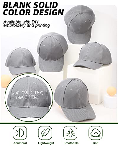 Handepo 24 Baseball Caps Adjustable - color: Grey
