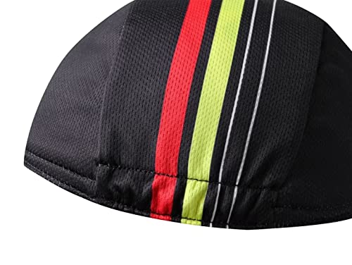 Cycling Cap - Polyester Road Cycling Hat-Under Helmet - Cycling Helmet Liner Breathable&Sweat Uptake - color: A23