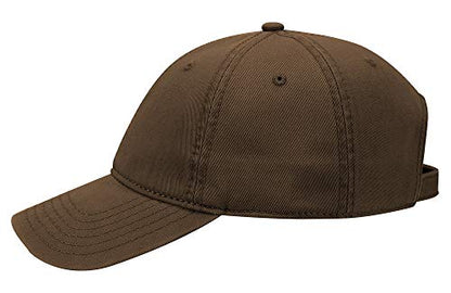 OTTO 6 Panel Low Profile Garment Washed Superior Cotton Twill - color: Dk. Brown