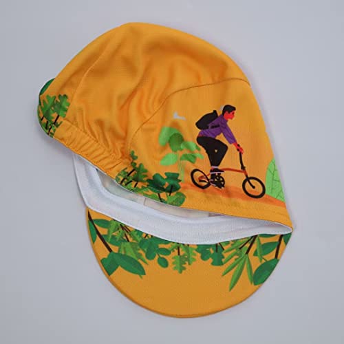 Funny Cycling Cap - Polyester Skull Cycling Hat-Under Helmet -Cartoon Cycling Helmet Liner Breathable&Sweat Uptake - color: Fuu-aa