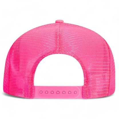 Game Day Flag Hat - color: Neon Pink Foam Mesh Back