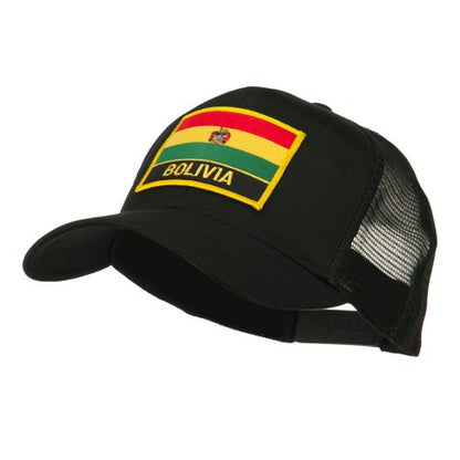 e4Hats.com South America Flag Letter Patched Mesh Cap - color: Bolivia