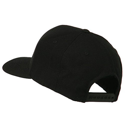 e4Hats.com Pink Diamond Outline Embroidered Snapback Cap - color: Black