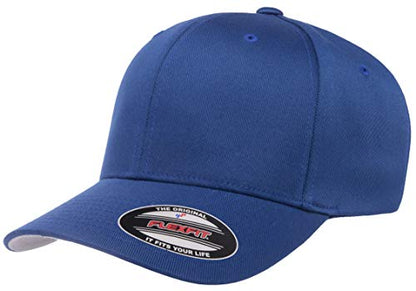 Flexfit Men's Athletic Baseball Fitted Cap - color: Royal, size: Small-Medium