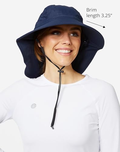 Solbari Unisex Trekker Sun Hat UPF 50+ - color: Navy, size: Small-Medium