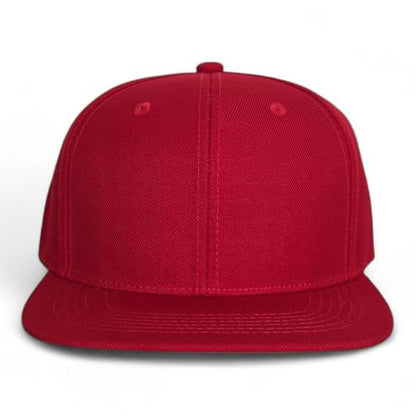 E BY ELIDAN Flat Bill Hat, Structured Flat Brim Baseball Cap for Men - color: Red