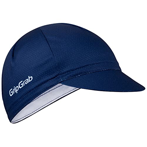 GripGrab Summer Cycling Cap - UV Protection Under-Helmet Bicycle Visor Hat - color: Navy, size: Small-Medium