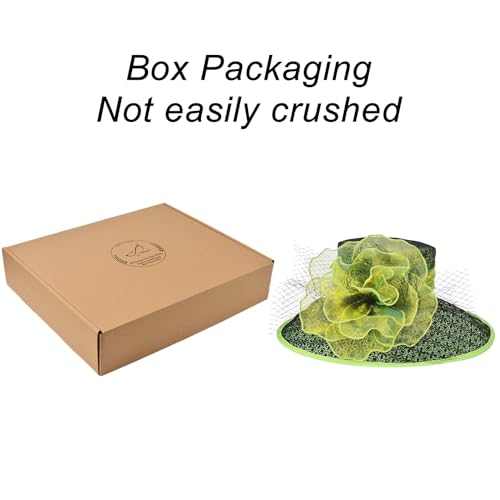 2026 Derby Hats for Women Ladies, Classy Organza Sun Hat, Church Tea Party Wedding Kentucky Fascinator Hat - color: B4215-green