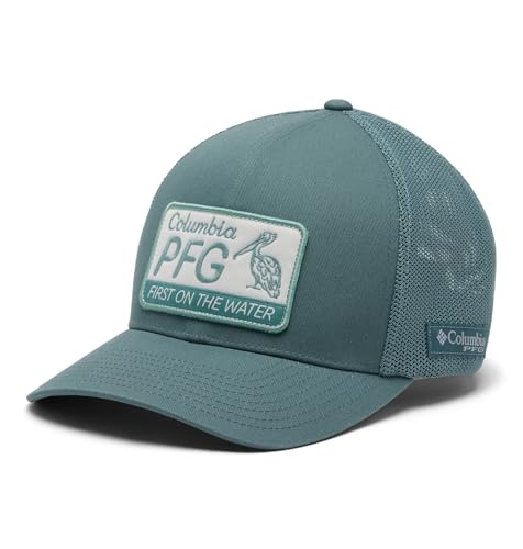 Columbia Unisex PFG Patch Mesh Ball Cap - color: Metal/Pelican Fotw, size: Small-Medium