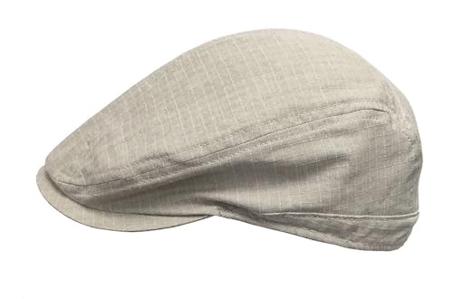 Broner Lightweight Cotton Ripstop Euro Shape Ivy Cap - color: Pebble, size: Medium
