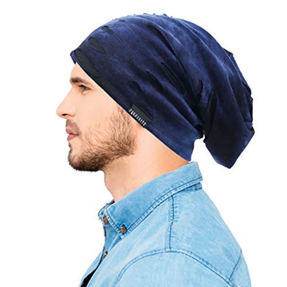 Ruphedy Men Slouchy Beanie Summer Long Oversize Thin Lightweight Skull Cap B011h - color: B090a-navy, size: One Size