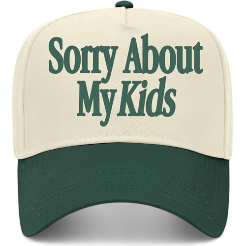 BROTHER TRUCKERS Sorry About My Kids Hat - color: Green/Natural