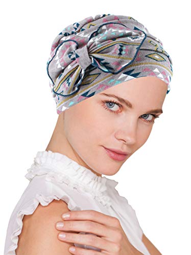 Chemo Winter Hat Soft Ribbed Flower Bow Cloche Beanie Cancer Cap Turban