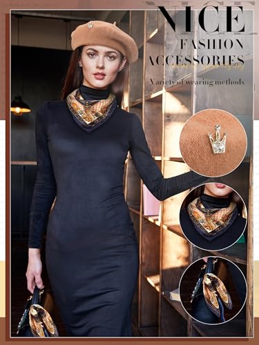 3 Pcs Beret Hats for Women - color: Camel