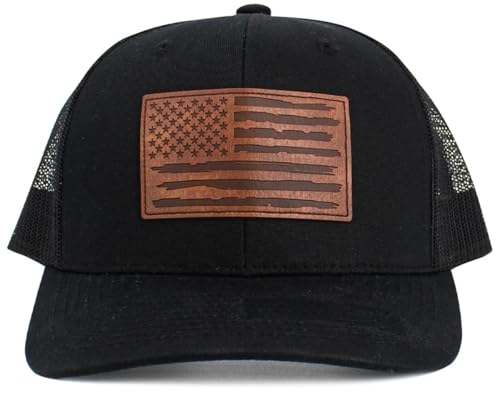 KBETHOS Flag USA America Military Thin Blue Line Thin Red Line Vintage Distressed Baseball Cap Dad Hat Unisex Adjustable… - color: Black Flag Patch Mesh