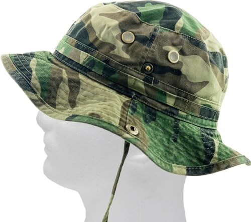 KBETHOS Boonie Bucket Hat Cap Fishing Outdoor Activities - color: Outdoor Boonie Camouflage, size: Small-Medium