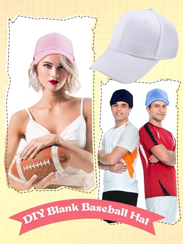 22 Pcs Adult Cotton Baseball Hat Solid Color Baseball Caps Adjustable Blank Golf Cap Plain Ball Hats Bulk for Unisex - color: Color Set 2