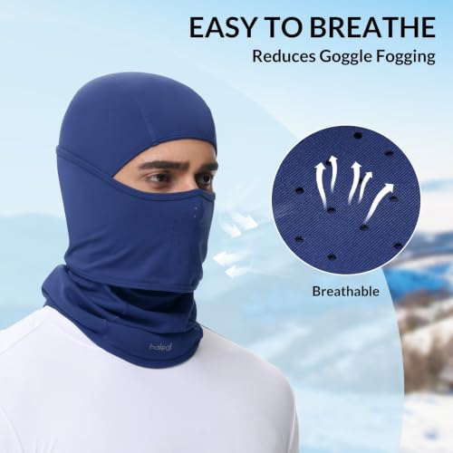 baleaf Balaclava Ski Mask Warm Winter Face Mask with Neck Gaiter - color: Blue