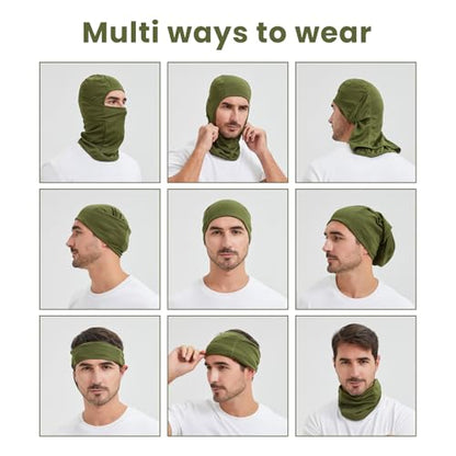 TOPTIE Mesh Balaclava with Hinge Design, Breathable Helmet Liner - color: Camouflage