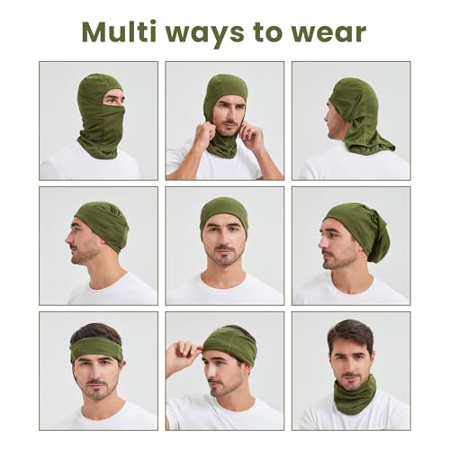 TOPTIE Mesh Balaclava with Hinge Design, Breathable Helmet Liner - color: Purple