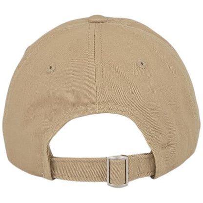 NY 3D Embroidered Dad Hat - New York Baseball Cap - color: Khaki Red