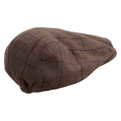 Big Size Plaid Regular Ivy Cap - color: Tan, size: XX-Large-3X-Large